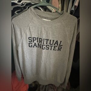 Spiritual Gangster Gray Crewneck Sweater